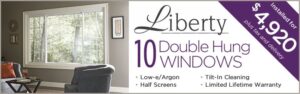 Liberty Double Hung Windows - SAVE BIG - by BlackBerry