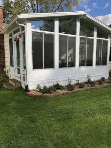 Outside of Dream Porch - Porch ideas with Sunroom