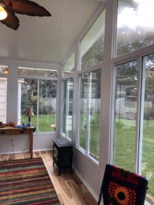 Dream Porch Ideas - New Sliding Windows in Sunroom