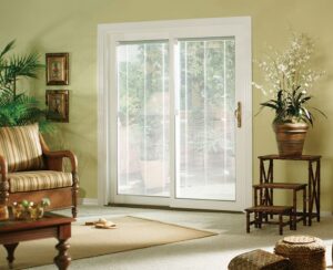 Vinyl patio doors deliver affordable, modern style and illuminate the home with natural light